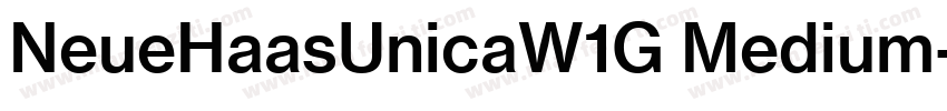 NeueHaasUnicaW1G Medium字体转换